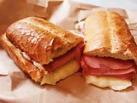 Hot sub sandwich with melted mozzarella cheese at Spiro's Pizza & Pasta in Shoreline WA